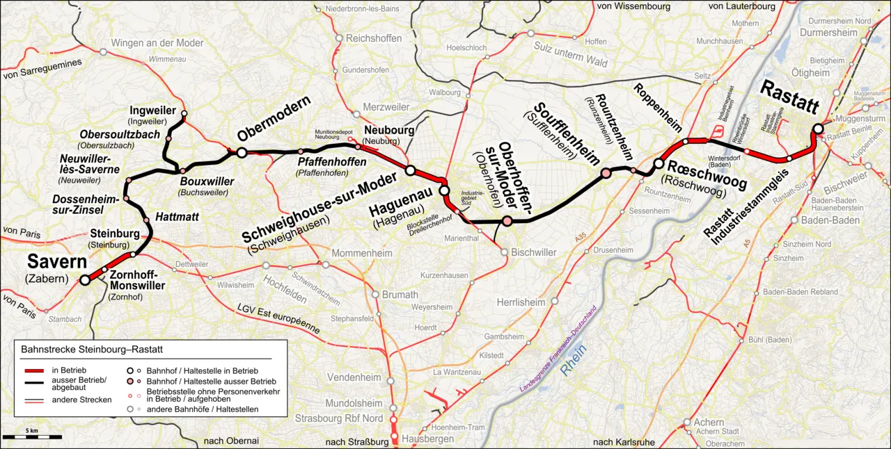 Bahnstrecke Steinbourg–Rastatt