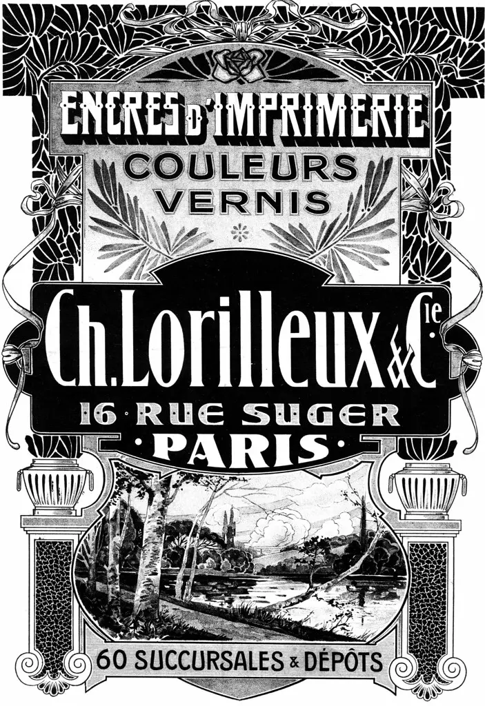 Encres d’imprimerie, couleurs, vernis Lorilleux