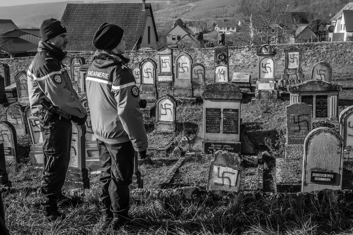 Profanation du cimetière juif de Westhoffen 4 décembre 2019