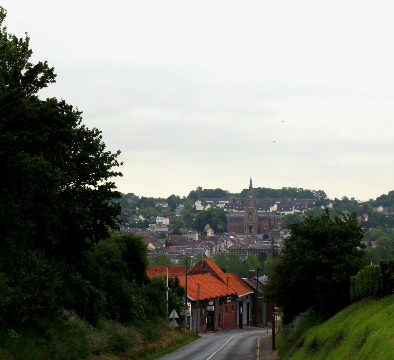Ailly-sur-Noye vu depuis descente de Jumel