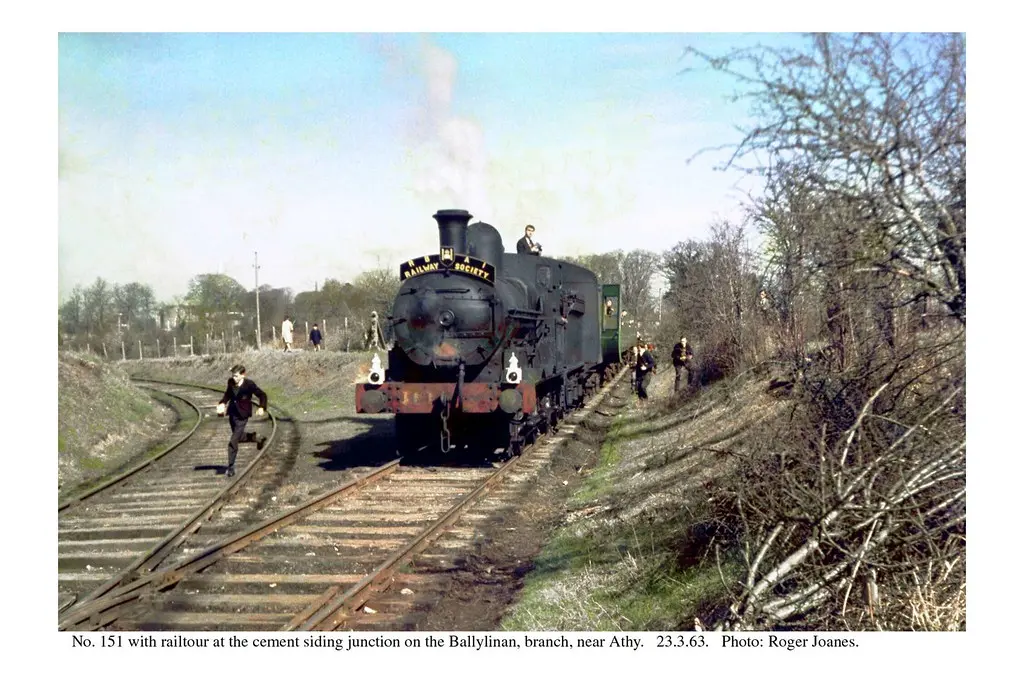 Athy, Ballylinan branch cement siding junction. 151 & special. 23.3.63