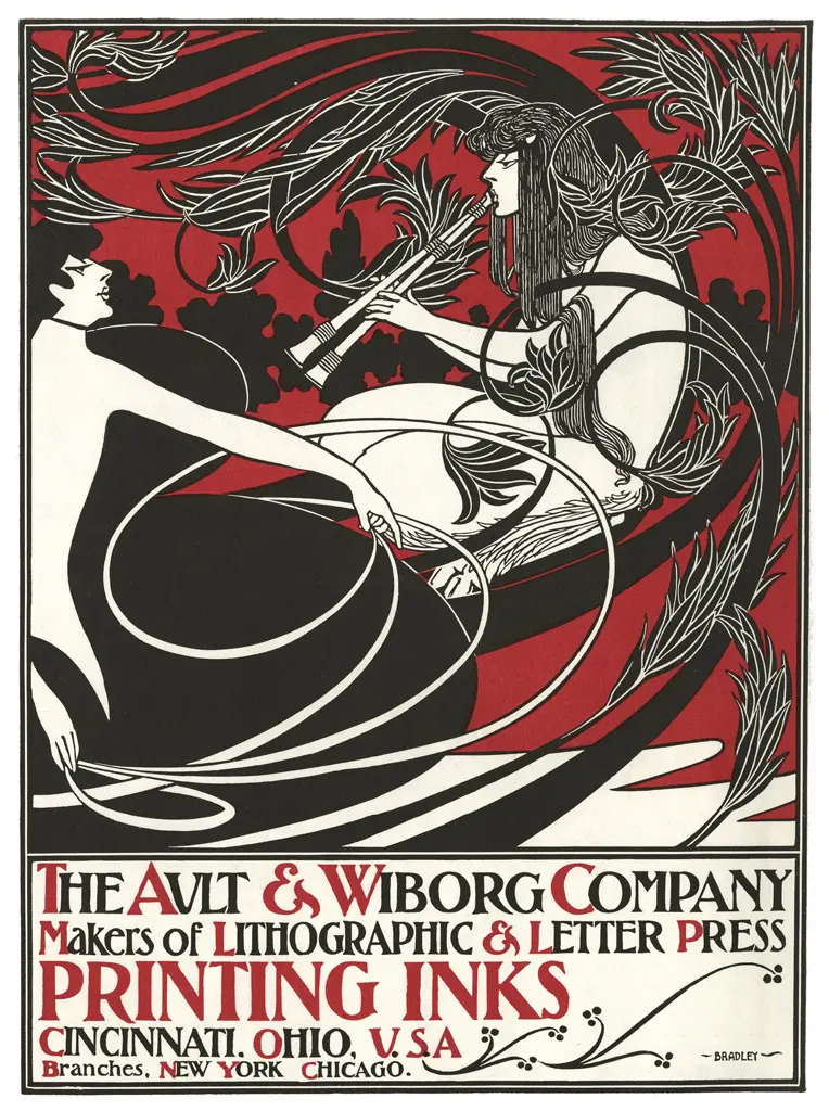 Ault & Wiborg Company, advertising poster