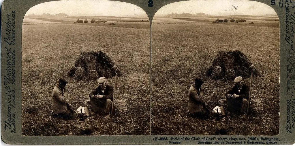 'Field of the Cloth of Gold' where kings met, Balinghem, France - 1907