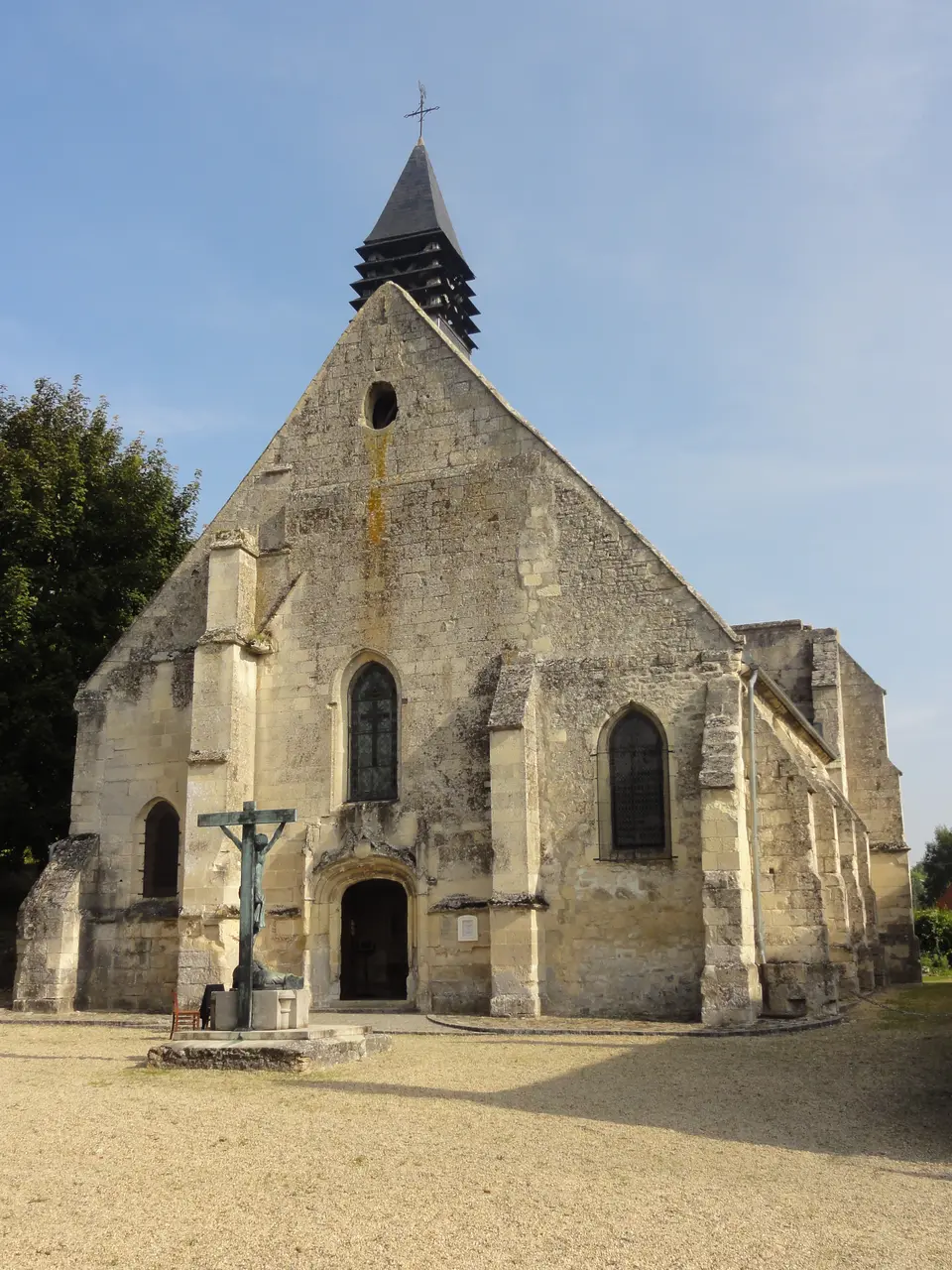 Crépy-en-Valois (60), église Saint-Martin de Bouillant, façade occidentale 1