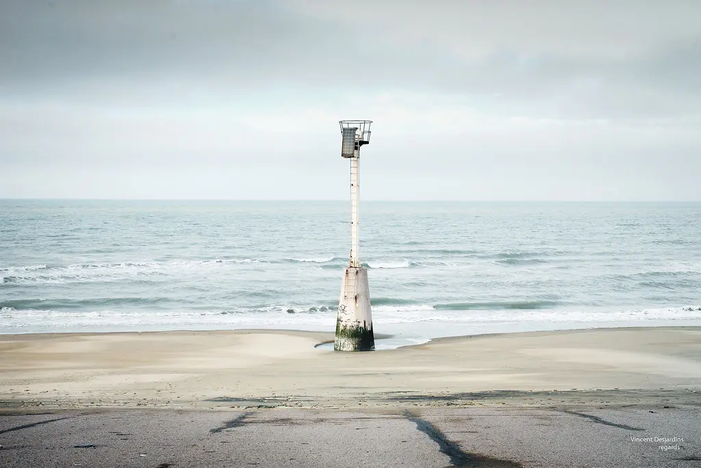 France, Nord (59), Dunkerque : digue du Braek. 3 janvier 2013, 15h07
