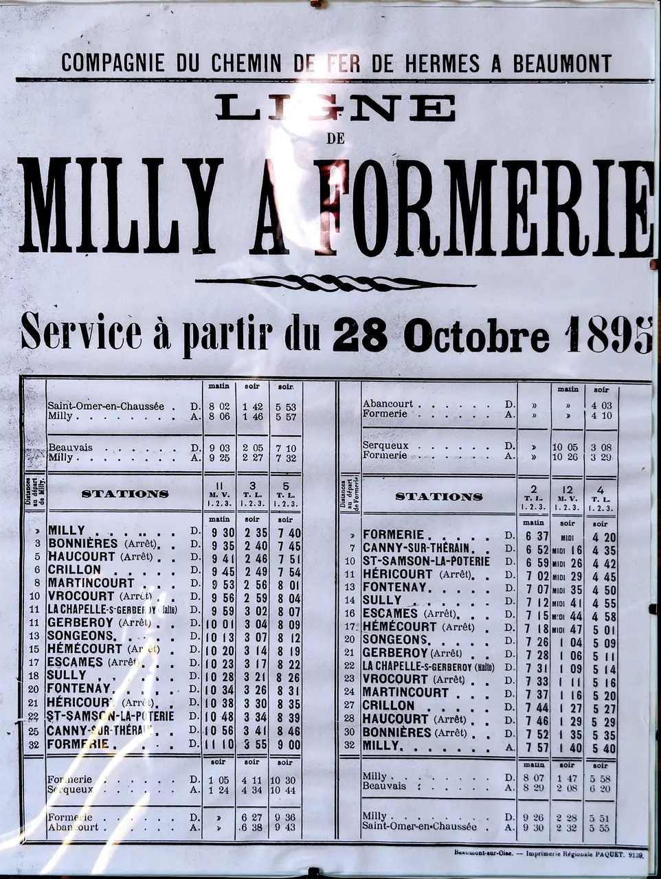 Milly-Formerie - Horaires 1895 - IMG 20211107 095752