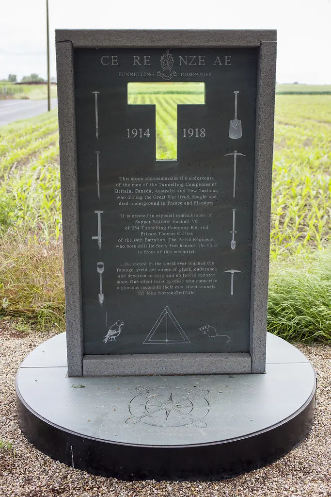 The Tunnellers' Memorial at Givenchy-lès-la-Bassée / Monument des tunneliers à Givenchy-lès-la-Bassée