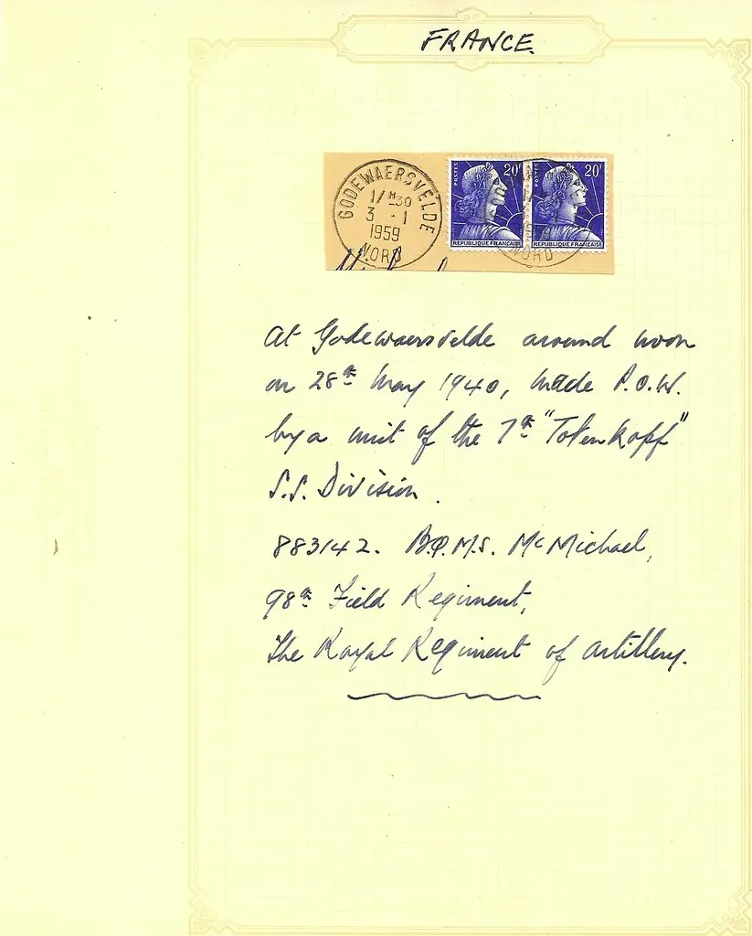 At Godewaersvelde around noon on 28th May 1940