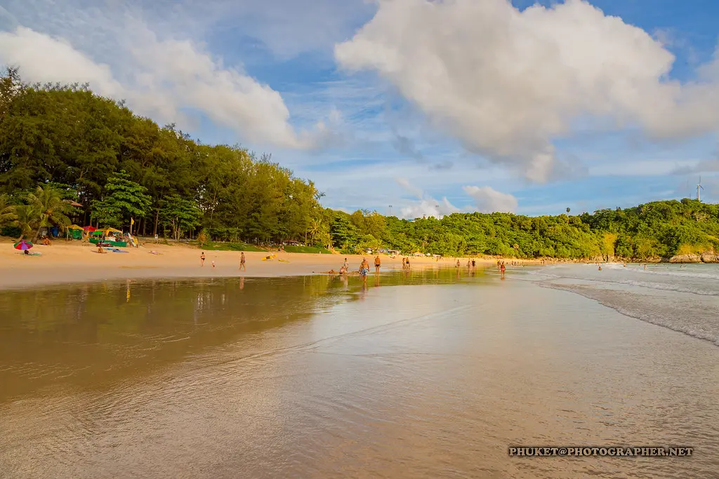 Sunset at Nai Harn beach, Phuket island, Thailand