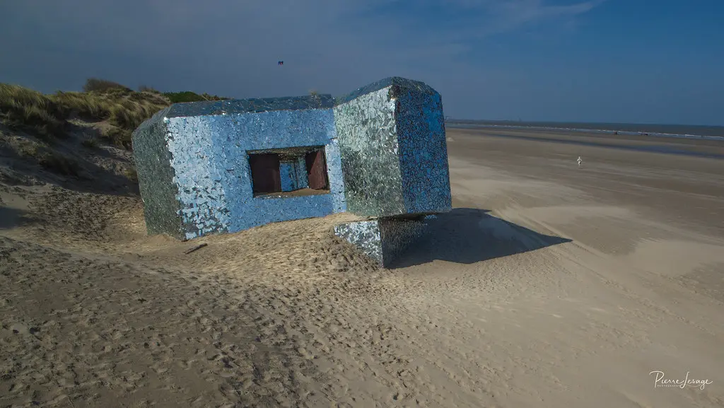 Kite Aerial Photography on Leffrinckoucke Mirror bunker