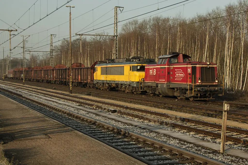 Bentheimer Eisenbahn D21 en Locon 9901, Bad Bentheim 16-02-2015