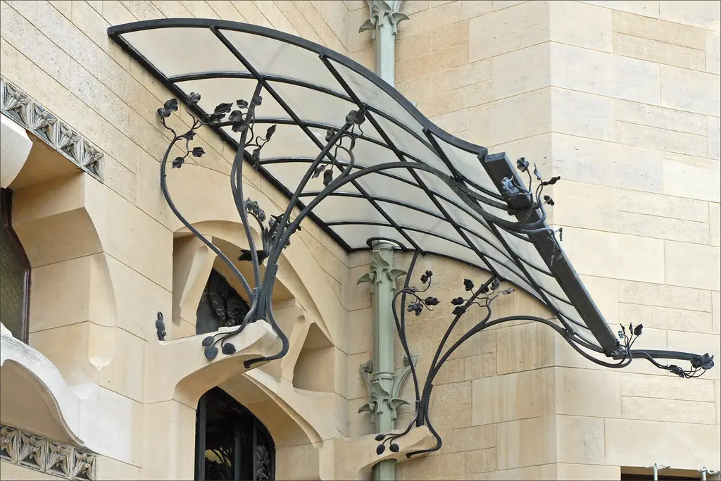 La marquise de l'entrée de la villa Majorelle (Nancy)