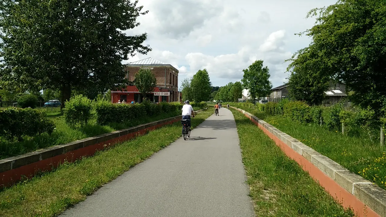 Avenue verte - Ancienne gare de Nesle - Saint Saire