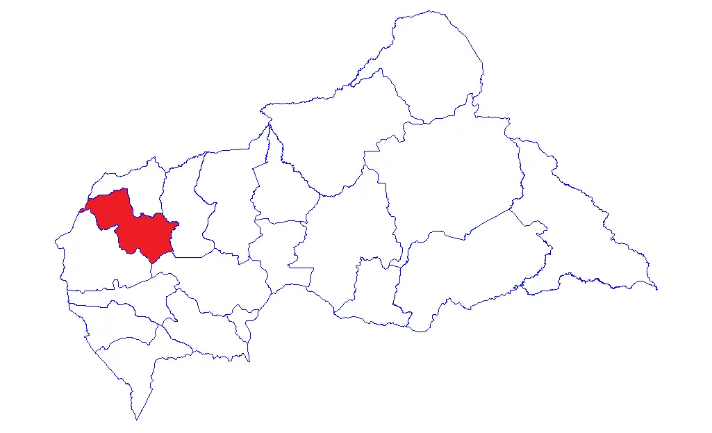 Map of Ouham-Pendé 2021