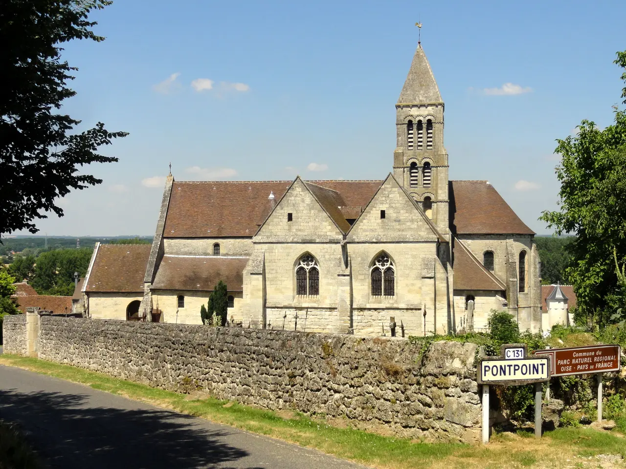 Pontpoint (60), église Saint-Gervais, vue depuis le sud 5