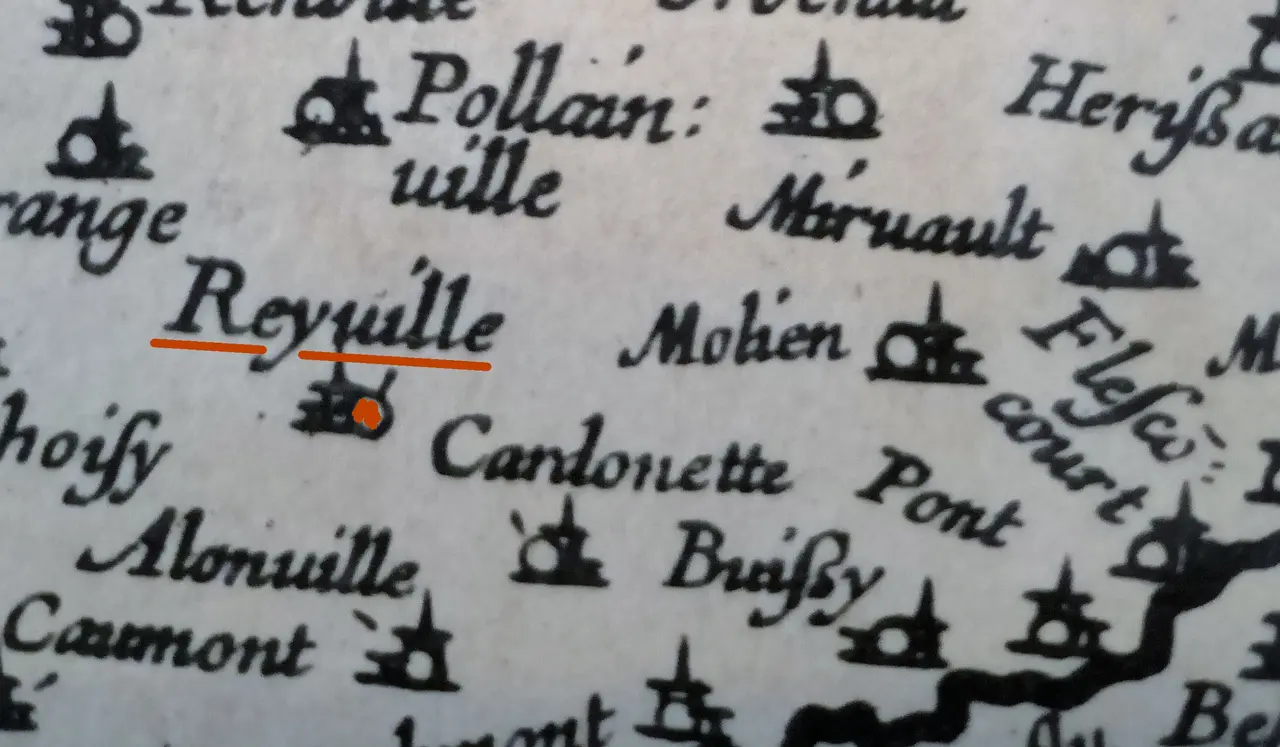 Carte de la Picardie de 1620 - Rainneville