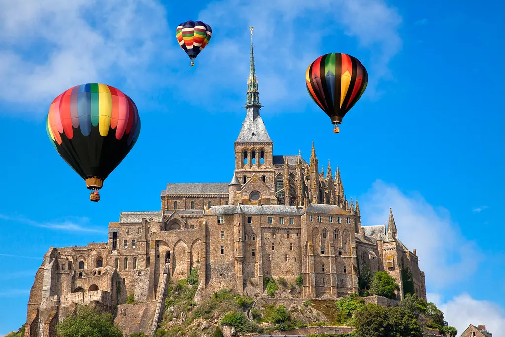 Hot Air Balloons of Mont Saint-Michel