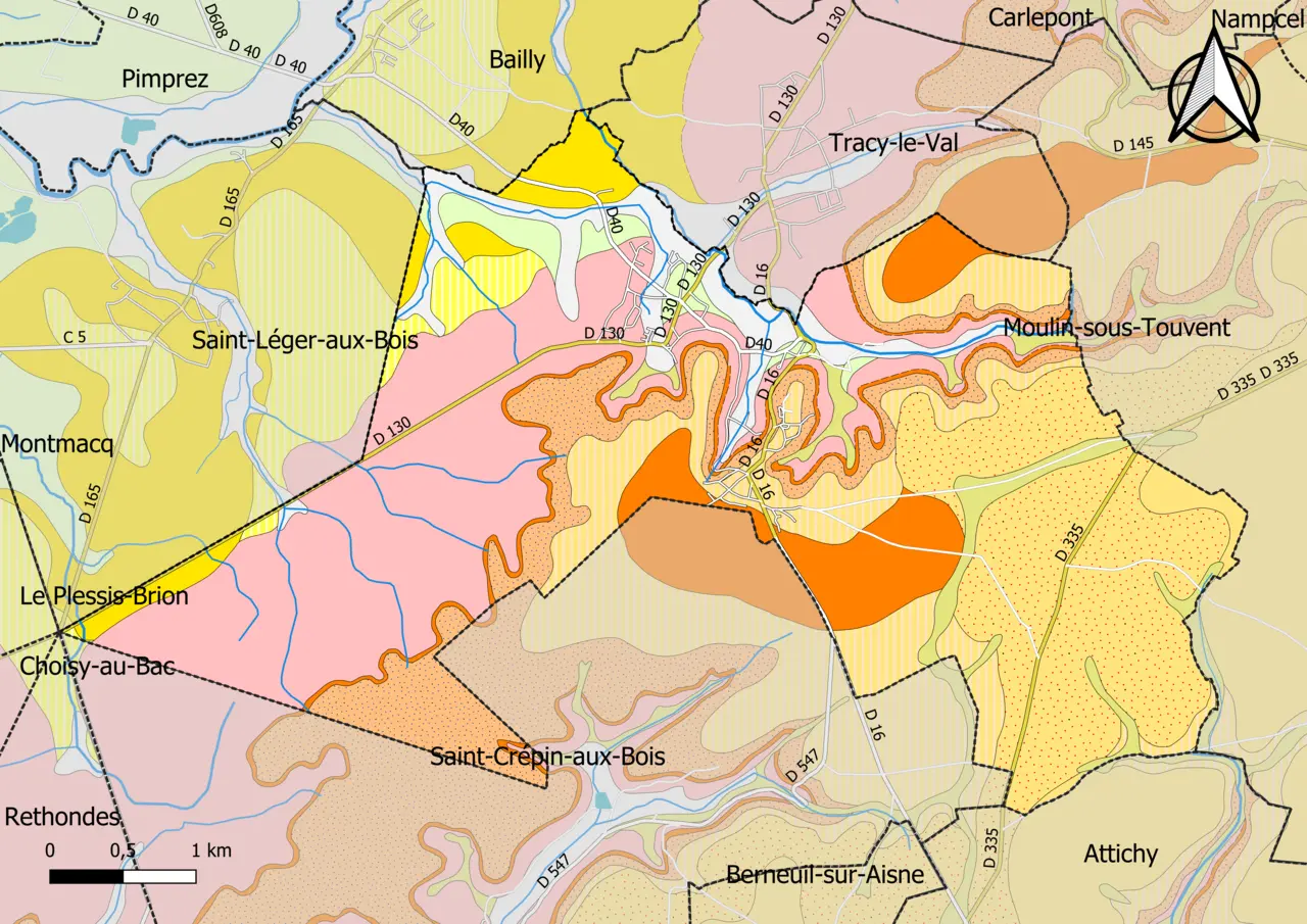 60641-Tracy-le-Mont-géologie