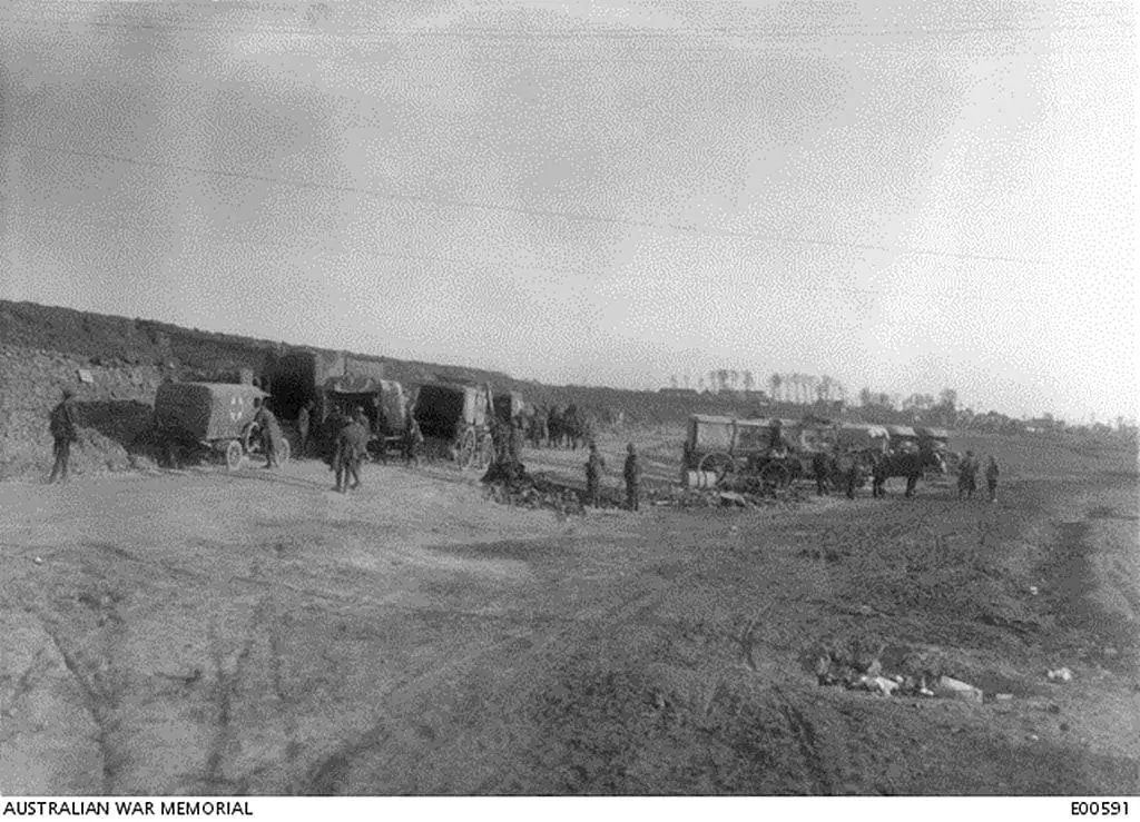 Vaulx-Vraucourt Poste de secours australien en 1917