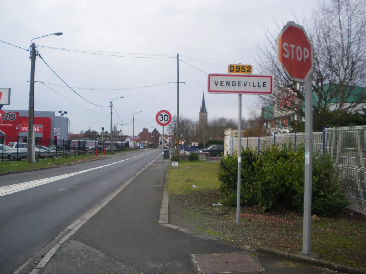 Vendeville - Panneau d'entrée