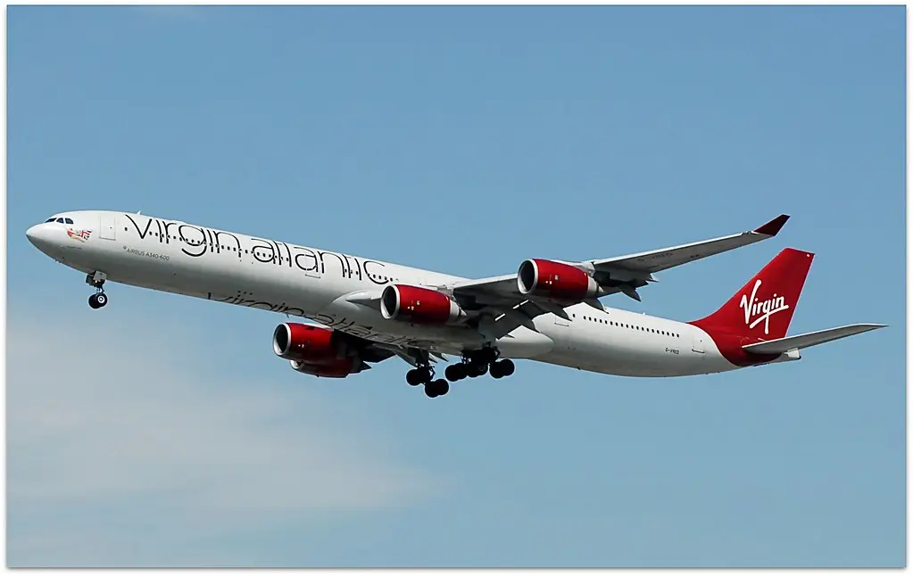 VS/VIR Virgin Atlantic Airbus A340 G-VRED