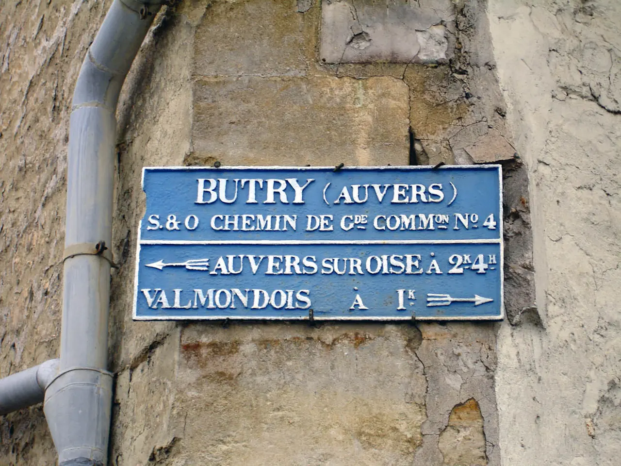 Butry-sur-Oise - Plaque de direction