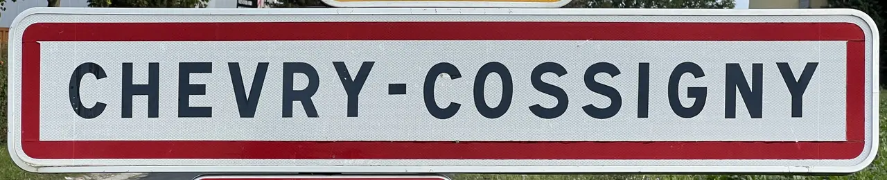 Panneau Entrée Chevry Cossigny Route Férolles - Chevry-Cossigny (FR77) - 2023-09-30 - 1