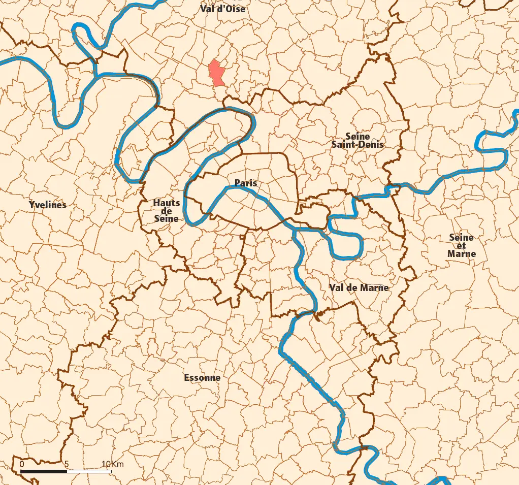 Eaubonne map
