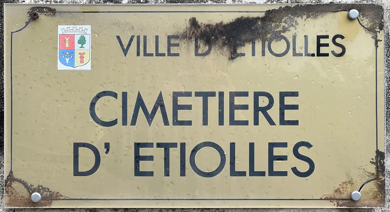 Panneau Cimetière Étiolles - Étiolles (FR91) - 2023-10-21 - 1