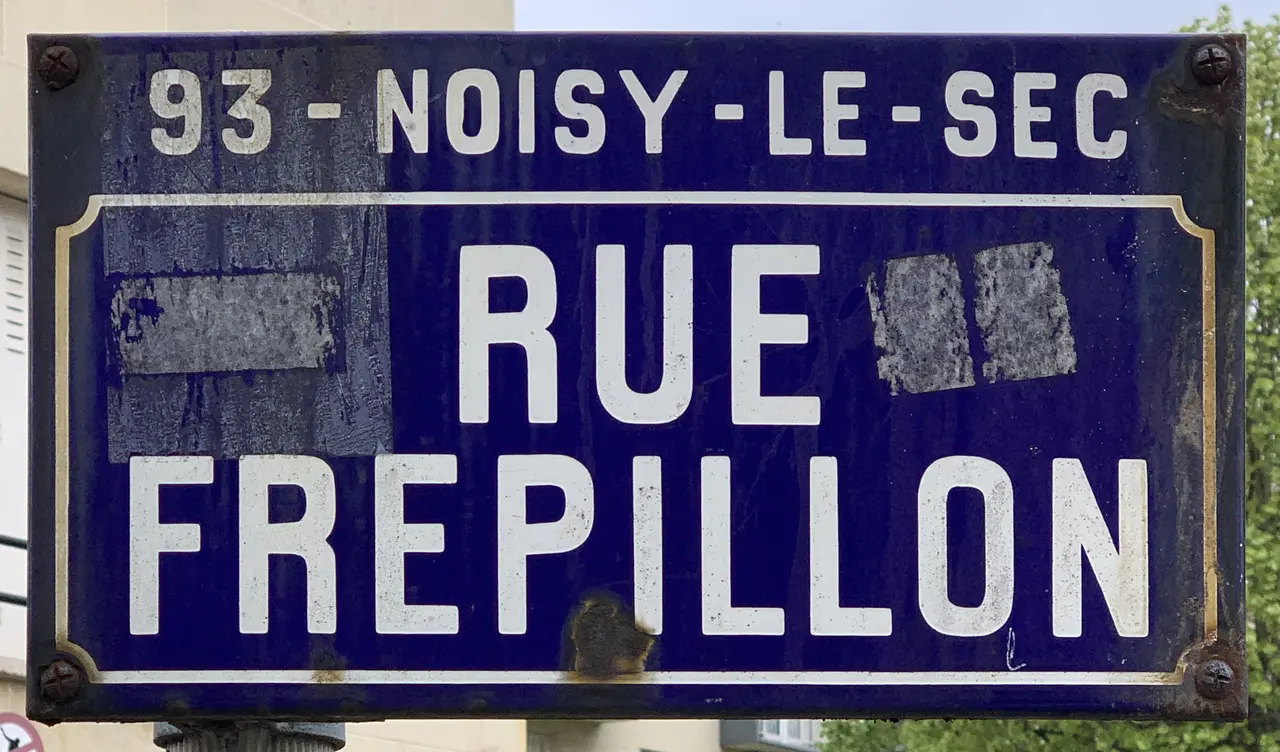 Plaque Rue Frépillon - Noisy-le-Sec (FR93) - 2021-04-18 - 1