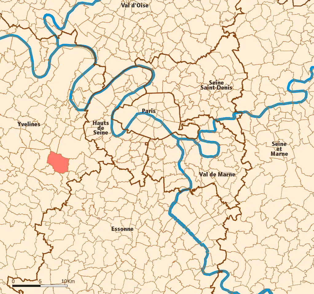 Guyancourt map