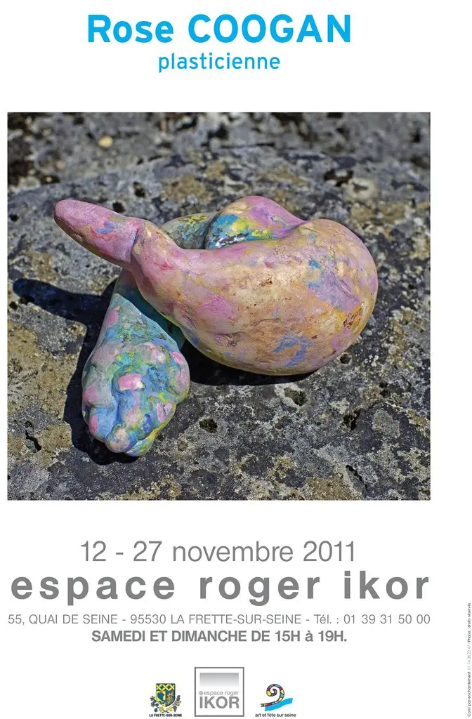 Affiche exposition Rose Coogan 12-27 novembre 2011 à La Frette sur Seine
