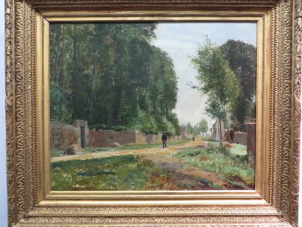 'Une allée à la Queue-en-Brie', Henri Rouart (1833-1912), Musée des beaux-Arts, Pau, Béarn, Pyrénées Atlantiques, Aquitaine, France.