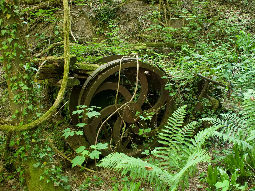 Winch mechanism - Rouleau de funiculaire - Plâtrière de Luzancy