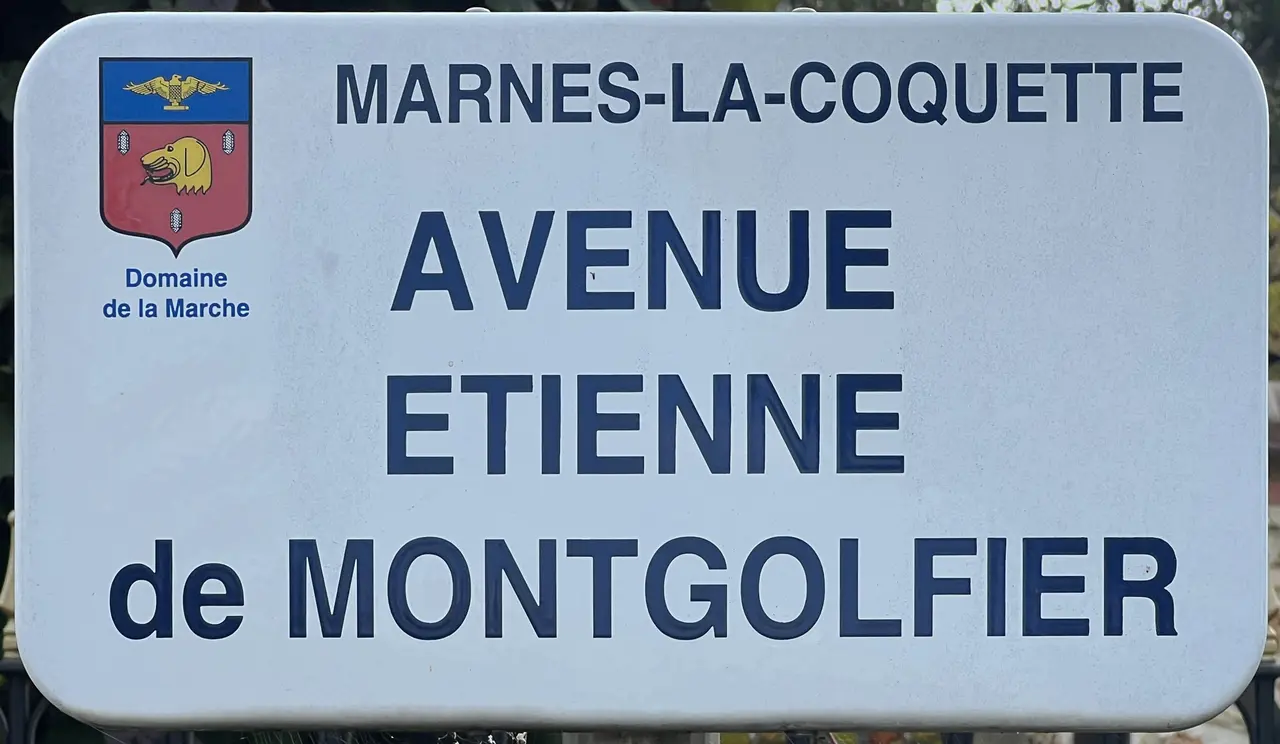 Plaque Avenue Étienne Montgolfier - Marnes-la-Coquette (FR92) - 2023-09-02 - 1