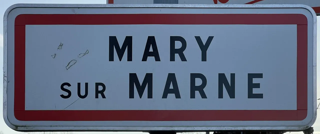 Panneau Entrée Mary Marne Rue Lizy - Mary-sur-Marne (FR77) - 2024-01-20 - 1