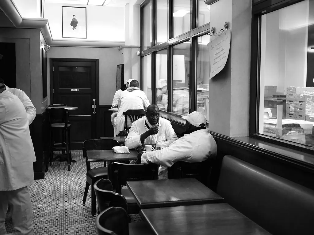 Au café de Rungis (secteur viande) 5 heures du matin