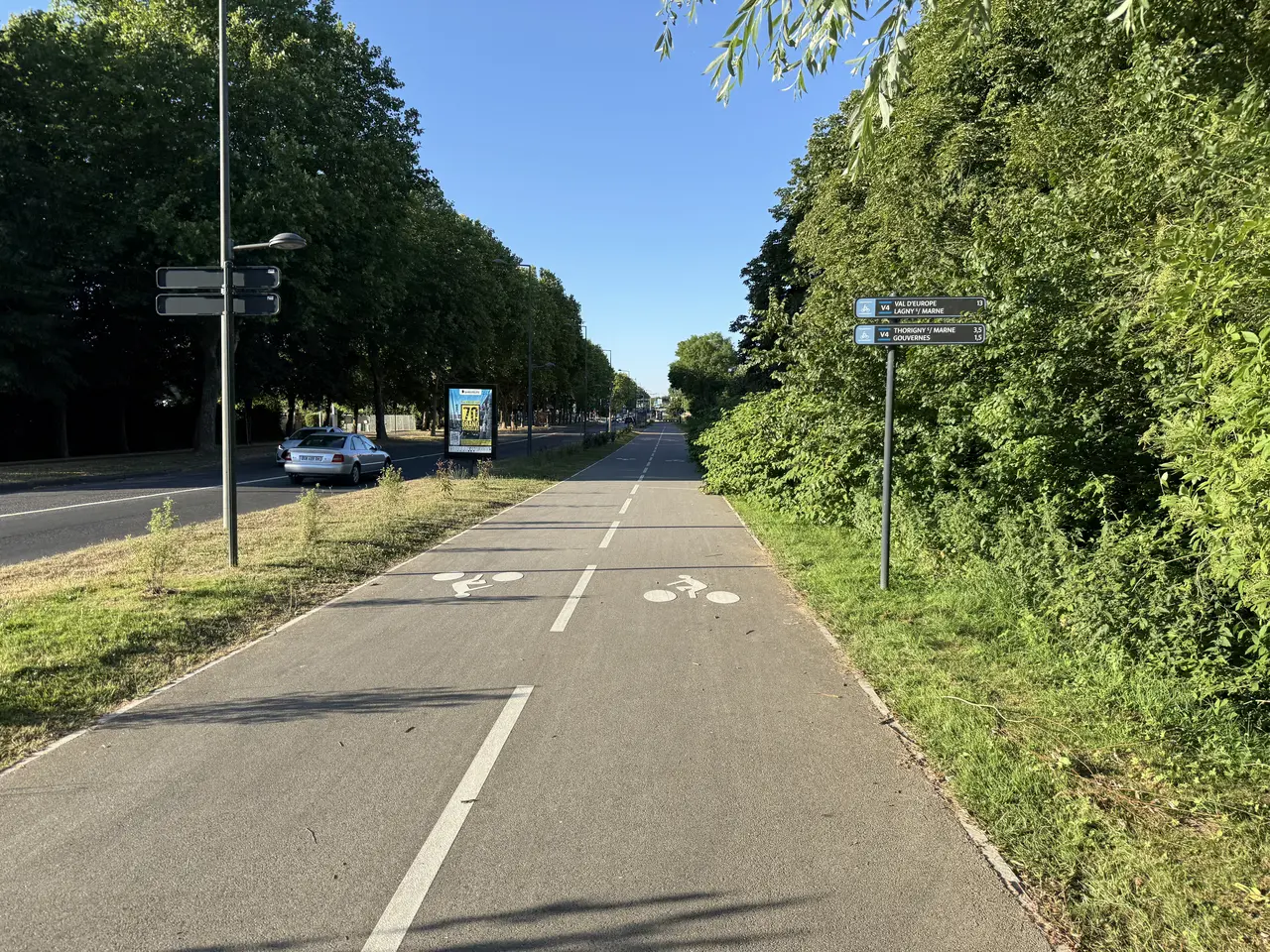Voie Cyclable Avenue Saint Germain Noyers - Saint-Thibault-des-Vignes (FR77) - 2025-06-24 - 2