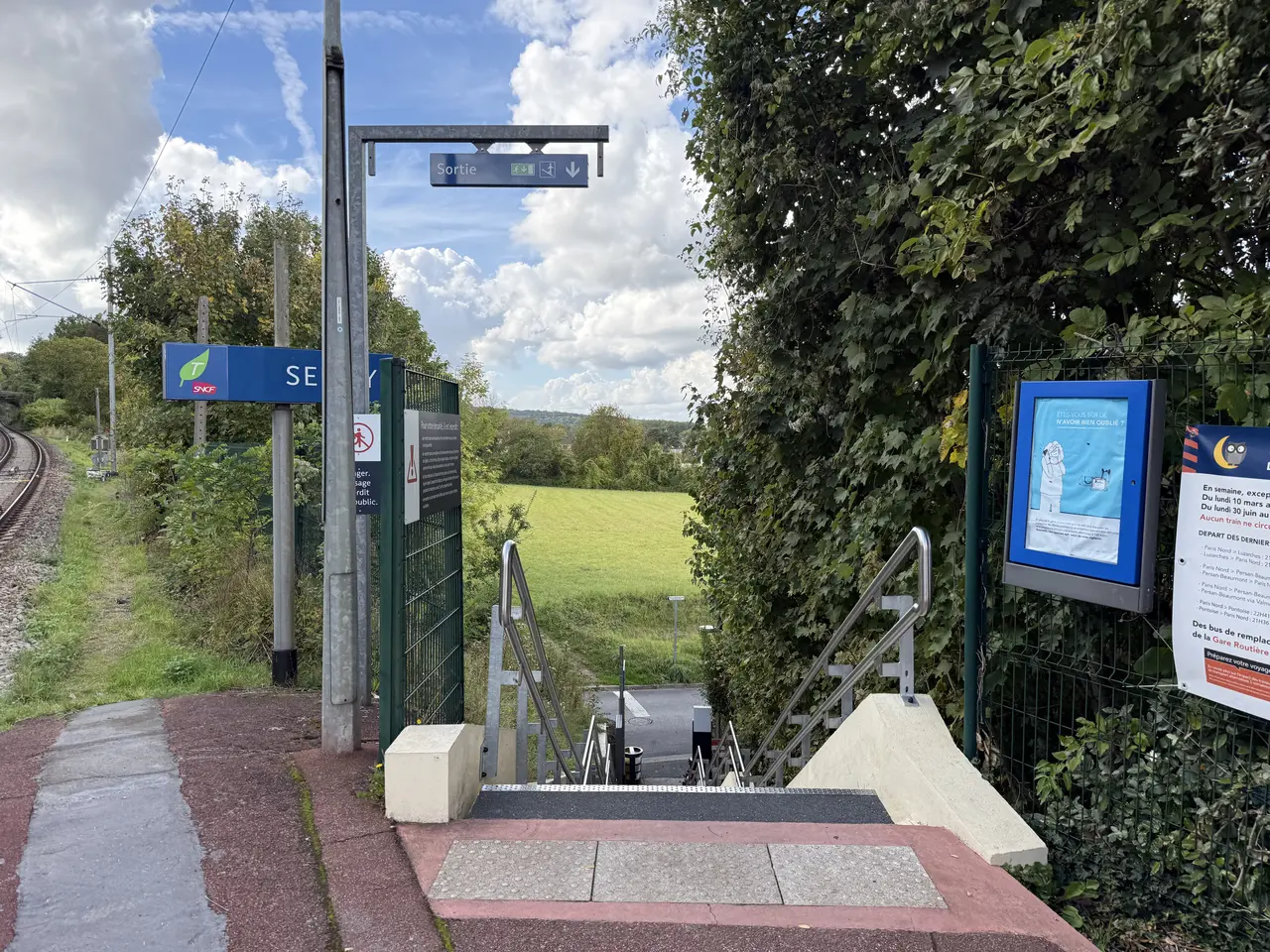 Accès Gare Seugy Rue Gare - Seugy (FR95) - 2025-09-21 - 2