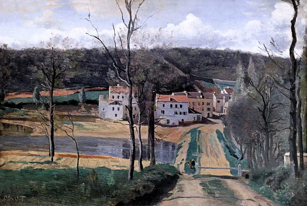 IMG_7216A Jean Baptiste Corot. 1796-1875. Paris. Ville d'Avray. vers 1835. Louvre.