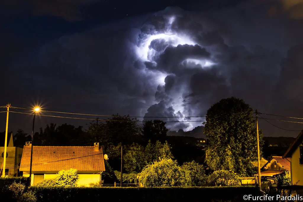 Orage, lightning, Cormeilles en Paris {Explored Jun 8, 2014}