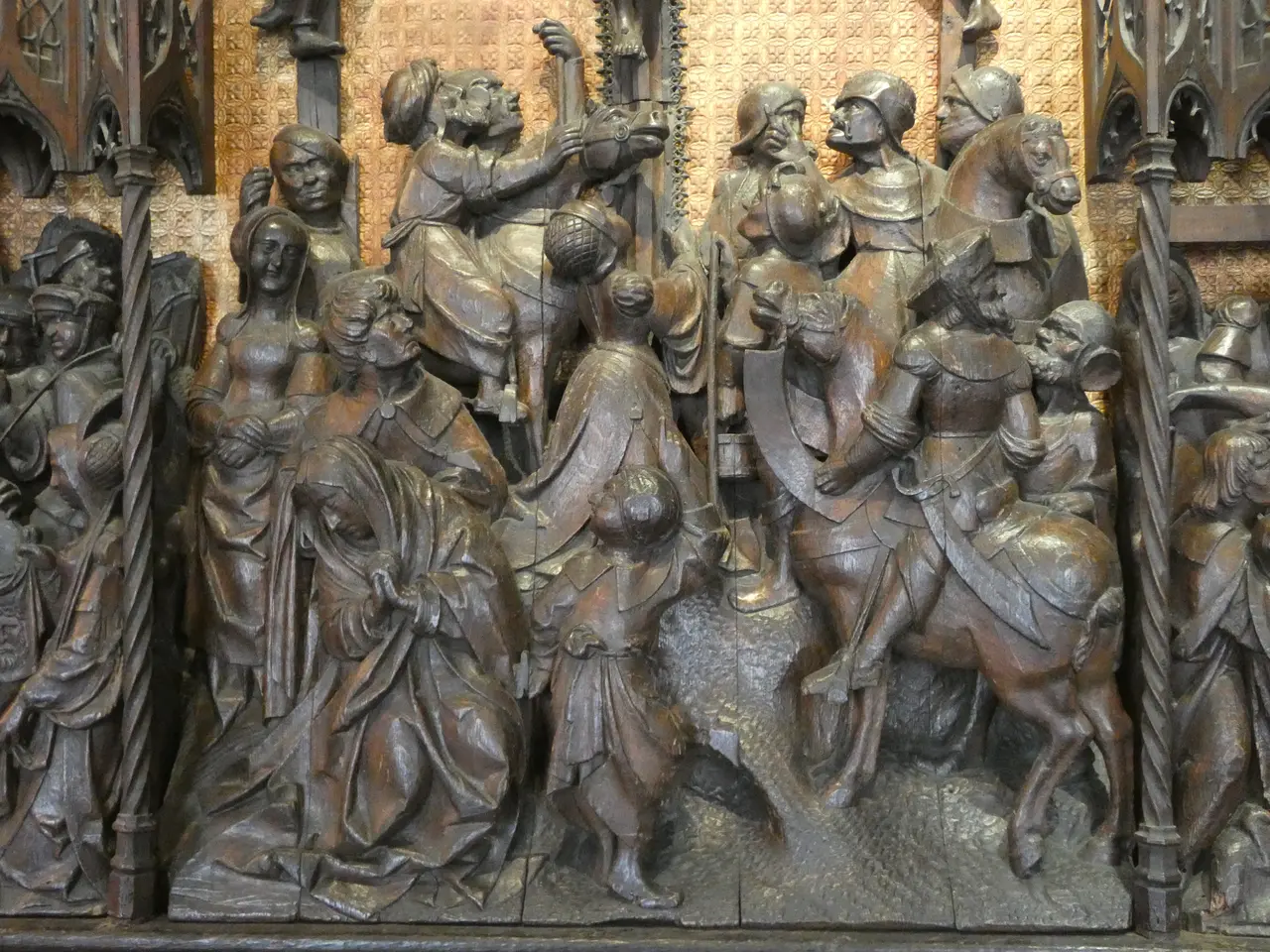Saint-Antoine-l'Abbaye - Musée - Retable de la Passion du Christ de l'église de Fresquienne - Détail 03
