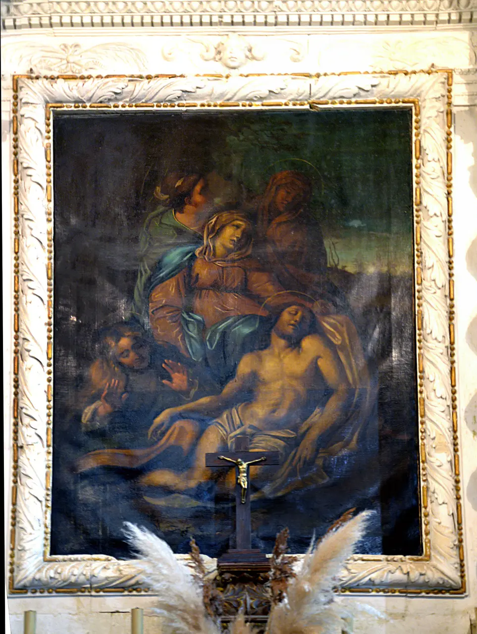 Tableau central du retable secondaire nord de l'église Saint-Pierre de Grainville-sur-Odon