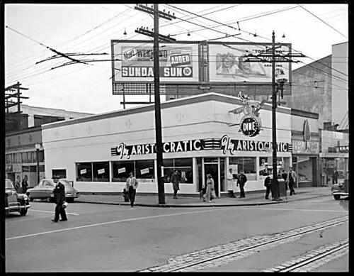Aristocratic Restaurant No. 6, Granville & Smithe, 1951
