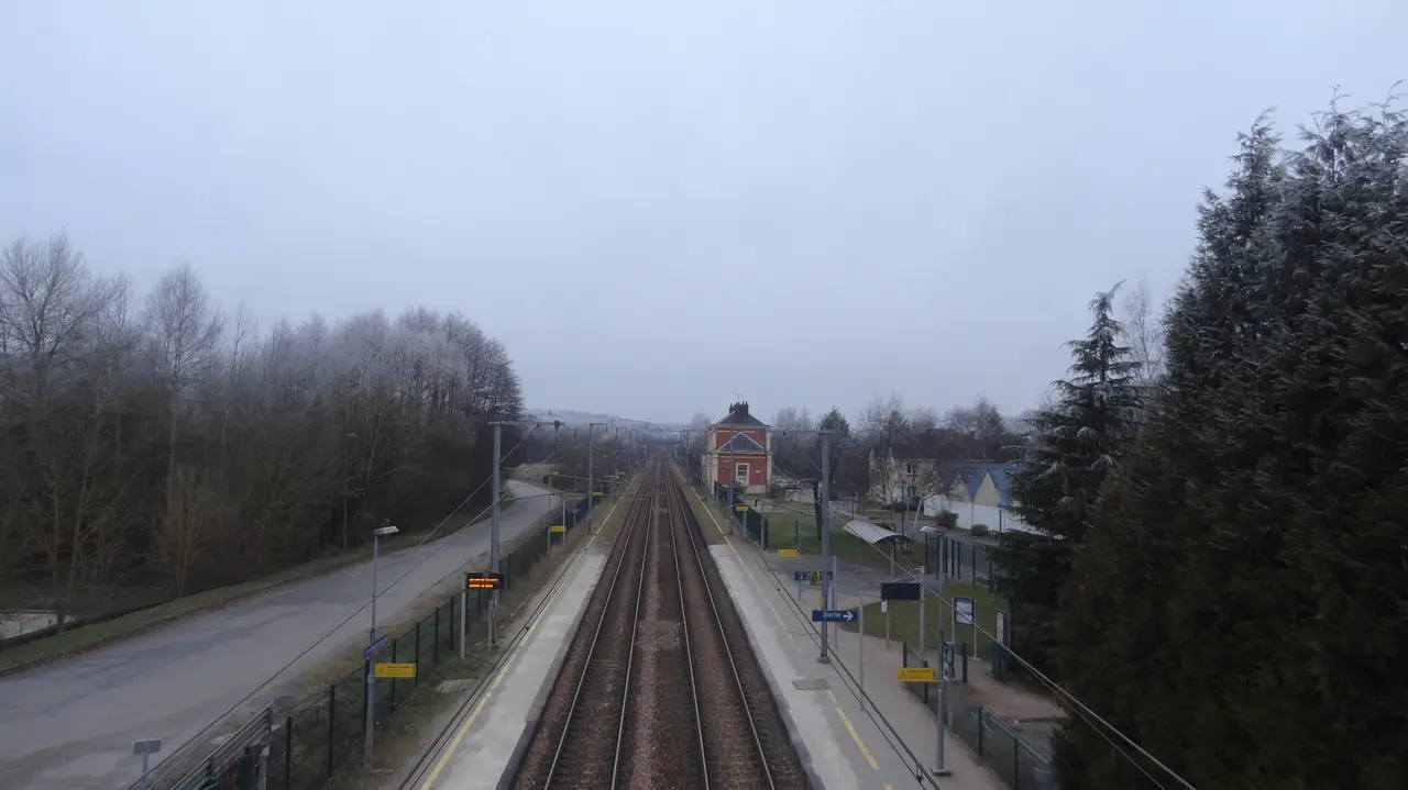 Gare de La Bonneville sur Iton - Vue des quais