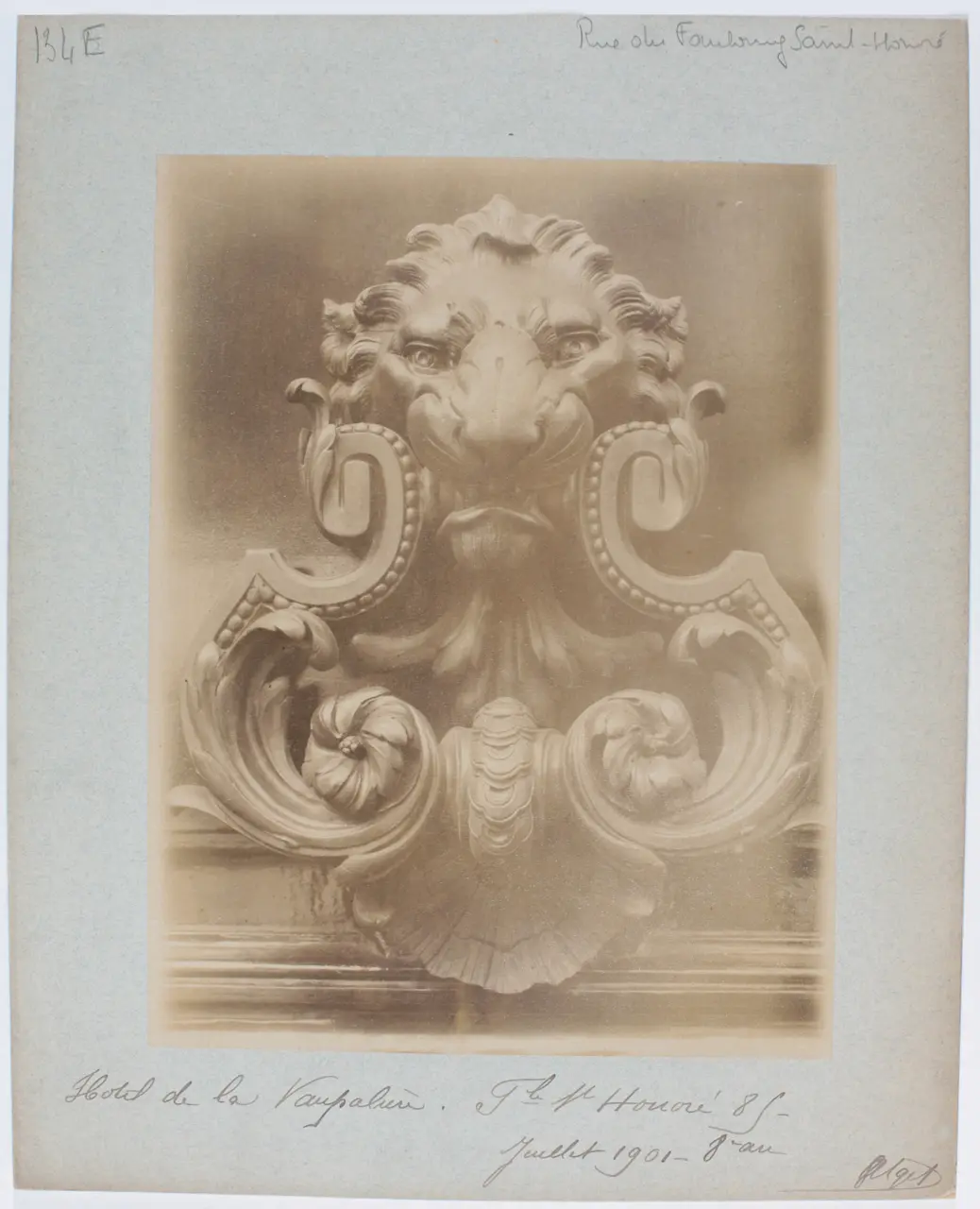 Hôtel de La Vaupalière, 85bis rue du Faubourg-Saint-Honoré, 8ème arrondissement, Paris. PH13849