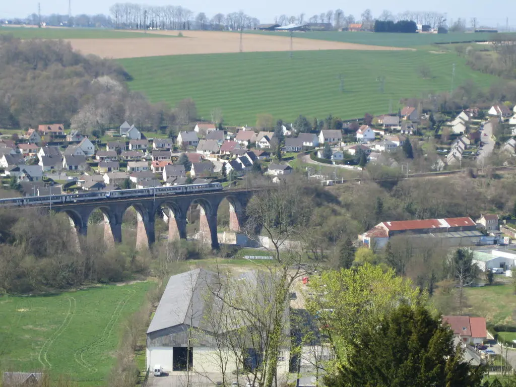 Vue de Malaunay du ciel