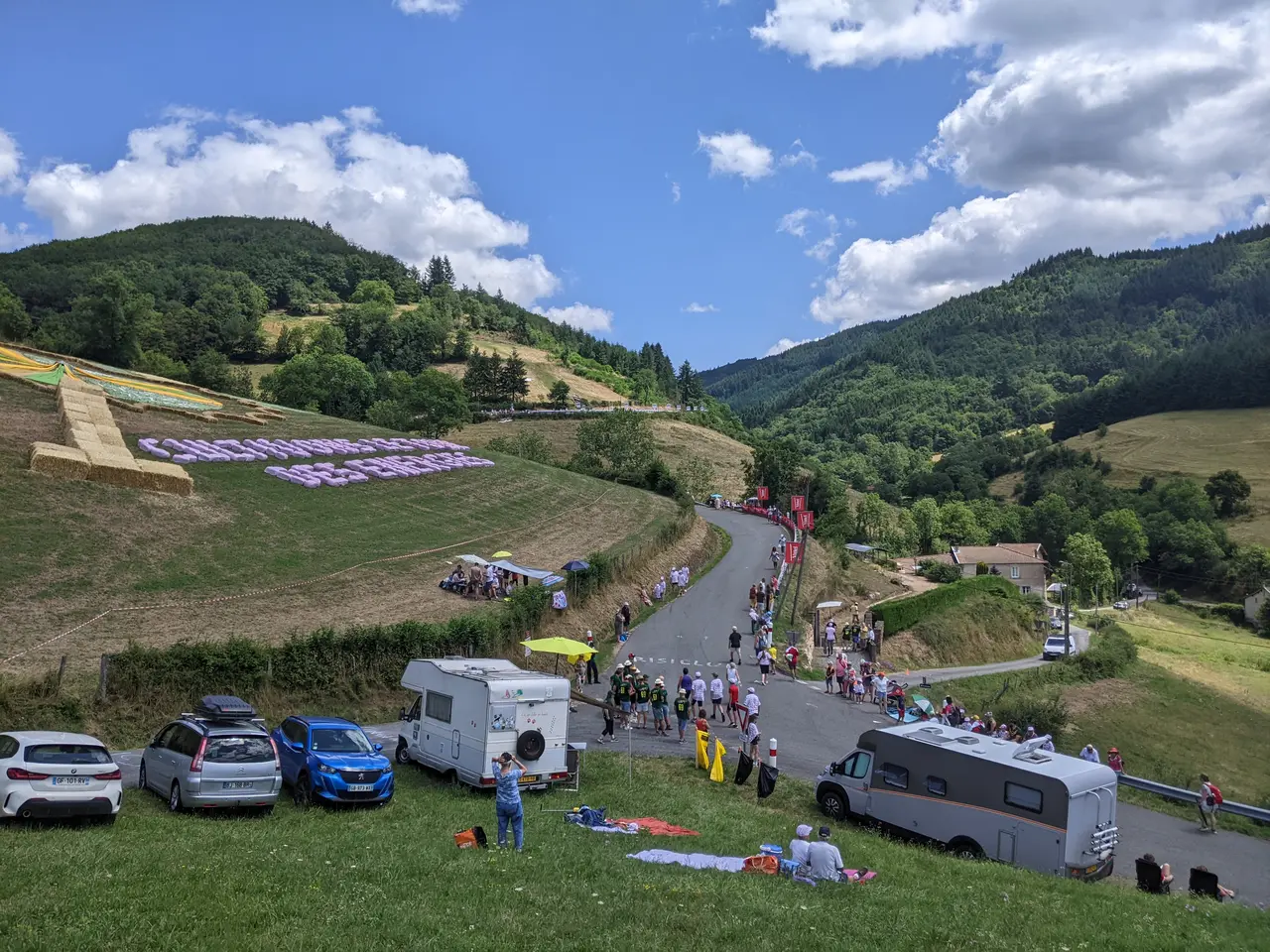 Tour de France 2023, 12e étape, col de la Croix Montmain - Montée avant-course