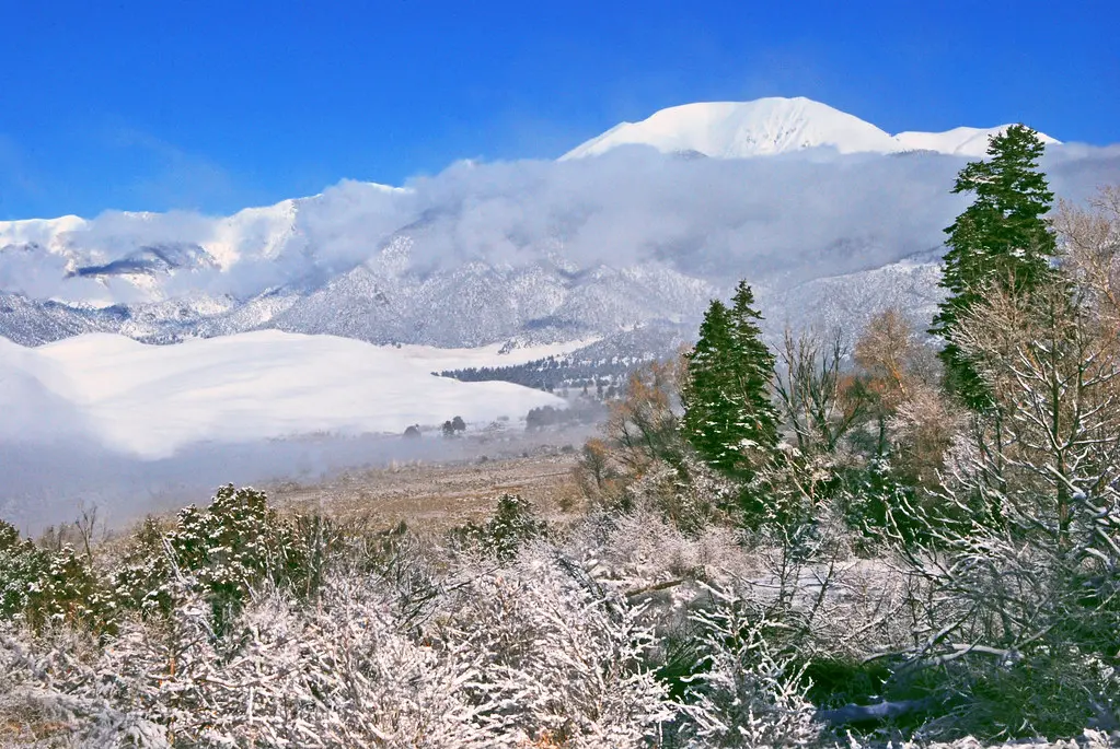 Snow-Covered Dunes and Mount Herard from Montville Trail