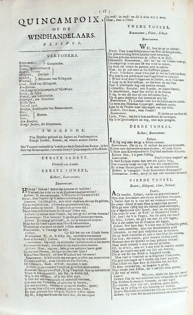 Quincampoix, or The Wind-Traders (A Light Play): Act I, Scenes 1-4